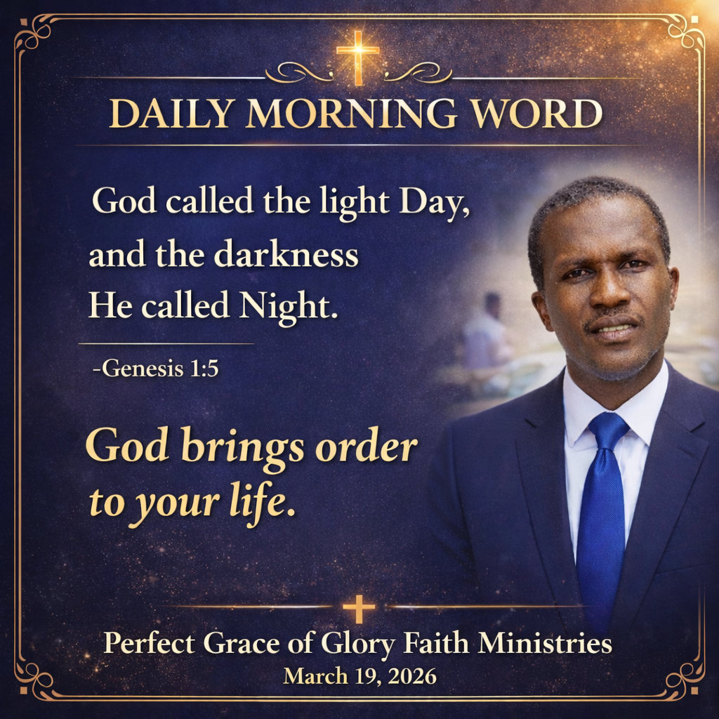 God brings order to your Life